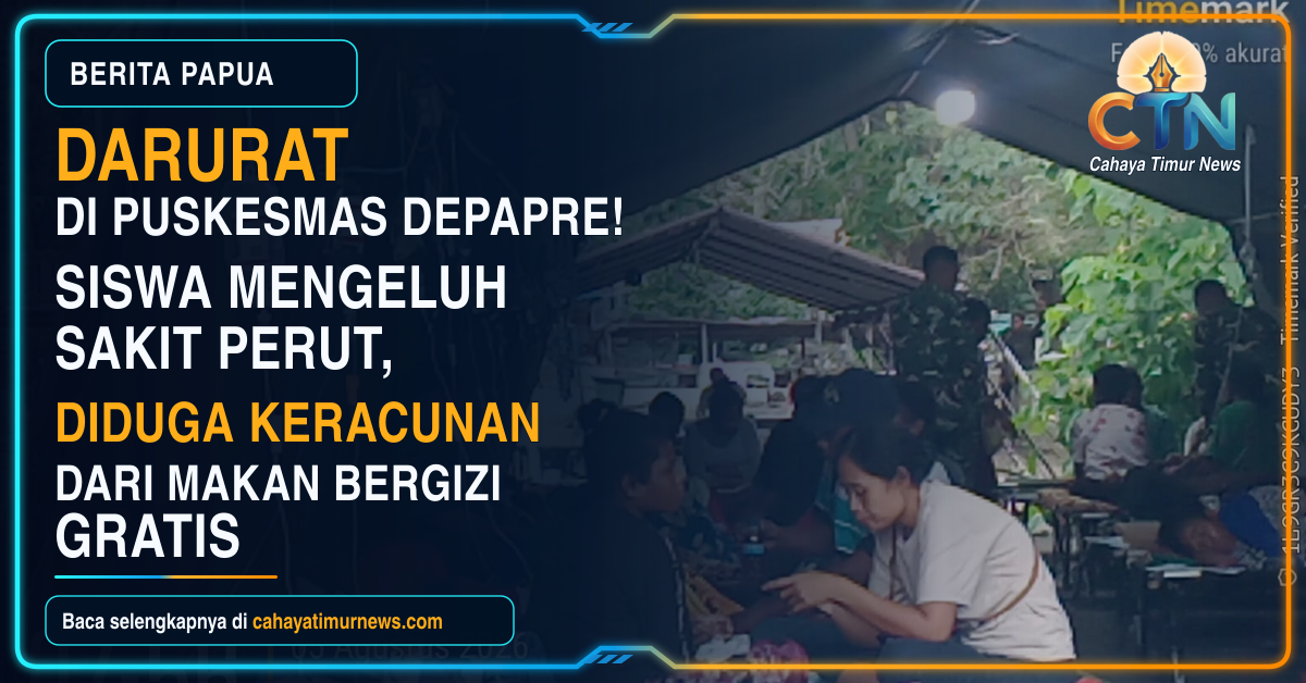 Darurat di Puskesmas Depapre! Siswa Mengeluh Sakit Perut, Diduga Keracunan dari Makan Bergizi Gratis