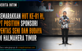 Semarakkan HUT ke-81 RI, PT Position Sponsori Pentas Seni dan Budaya di Halmahera Timur