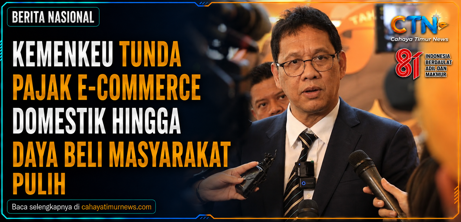 Kemenkeu Tunda Pajak E-Commerce Domestik hingga Daya Beli Masyarakat Pulih