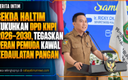 Sekda Haltim Kukuhkan DPD KNPI 2026-2030, Tegaskan Peran Pemuda Kawal Kedaulatan Pangan
