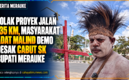 Tolak Proyek Jalan 135 Km, Masyarakat Adat Malind Demo Desak Cabut SK Bupati Merauke