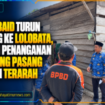 Bupati Ubaid Turun Langsung ke Lolobata, Pastikan Penanganan Gelombang Pasang Berjalan Terarah