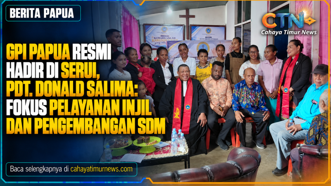 GPI Papua Resmi Hadir di Serui, Pdt. Donald Salima: Fokus Pelayanan Injil dan Pengembangan SDM