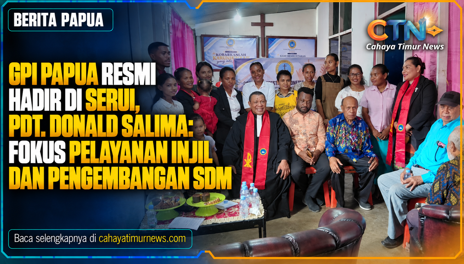 GPI Papua Resmi Hadir di Serui, Pdt. Donald Salima: Fokus Pelayanan Injil dan Pengembangan SDM