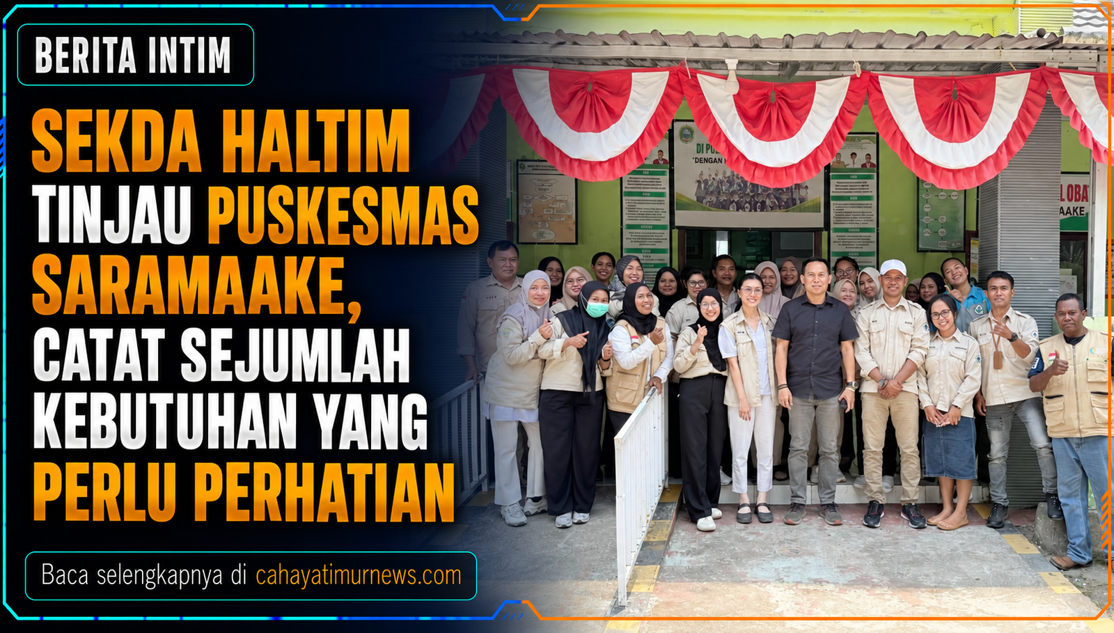 Sekda Haltim Tinjau Puskesmas Saramaake, Catat Sejumlah Kebutuhan yang Perlu Perhatian