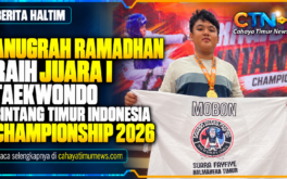 Anugrah Ramadhan Raih Juara I Taekwondo Bintang Timur Indonesia Championship 2026