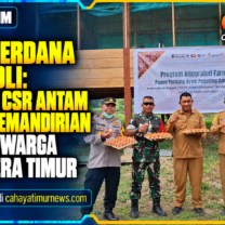 Panen Perdana di Geltoli: Program CSR ANTAM Dorong Kemandirian Ekonomi Warga Halmahera Timur