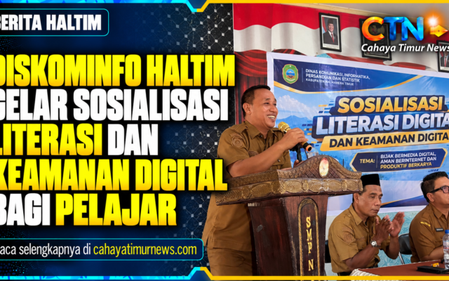Diskominfo Haltim Gelar Sosialisasi Literasi dan Keamanan Digital bagi Pelajar