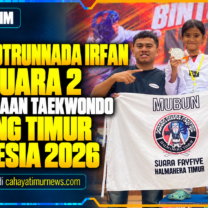 Aluna Qotrunnada Irfan Raih Juara 2 di Kejuaraan Taekwondo Bintang Timur Indonesia 2026